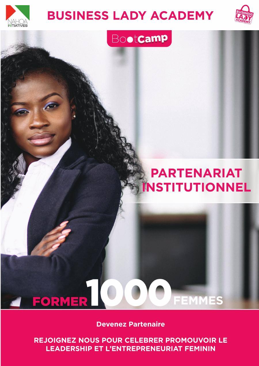 Couverture — Dossier de partenariat Business Lady Academy — Partenariat institutionnel