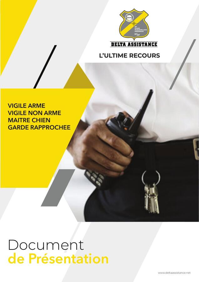 Couverture — Document de présentation Delta Assistance