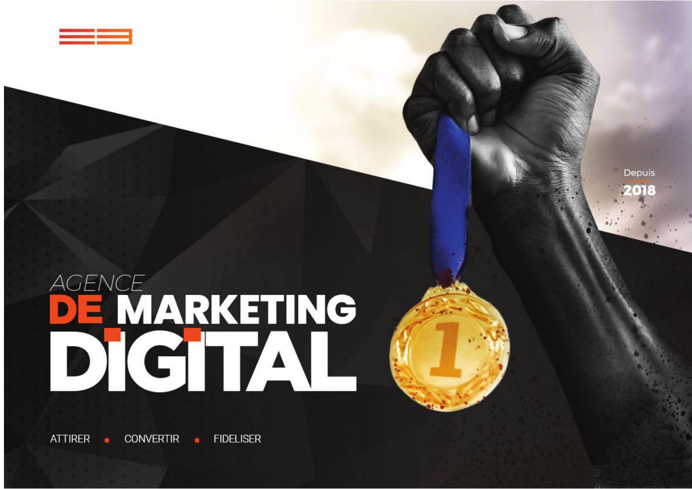 Couverture — Dossier de présentation de services Elite Buro — Agence de marketing digital