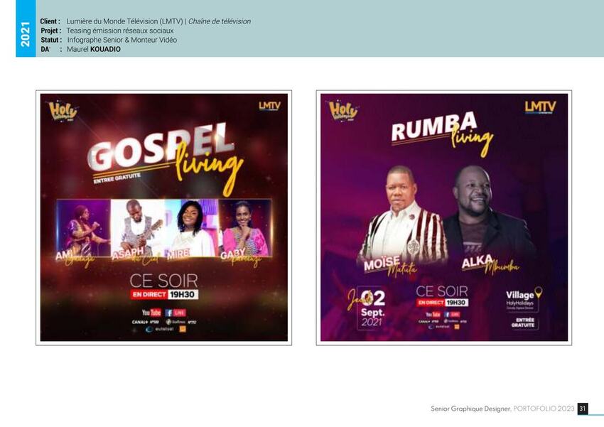 LMTV — Teasing émissions — réseaux sociaux « Porteuse de Vie »