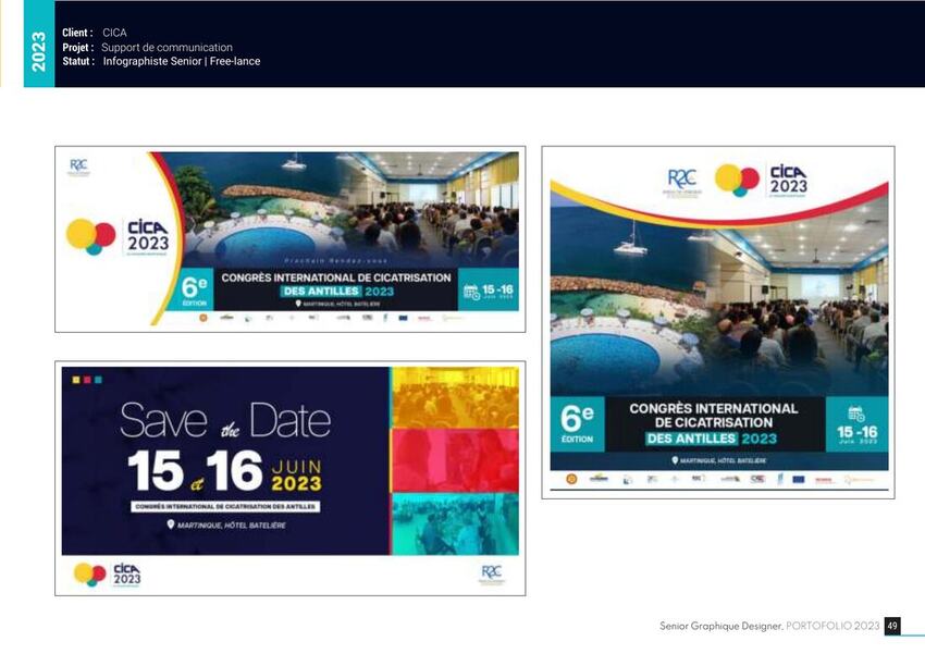 CICA 2023 — Congrès International de Cicatrisation des Antilles — supports & press book