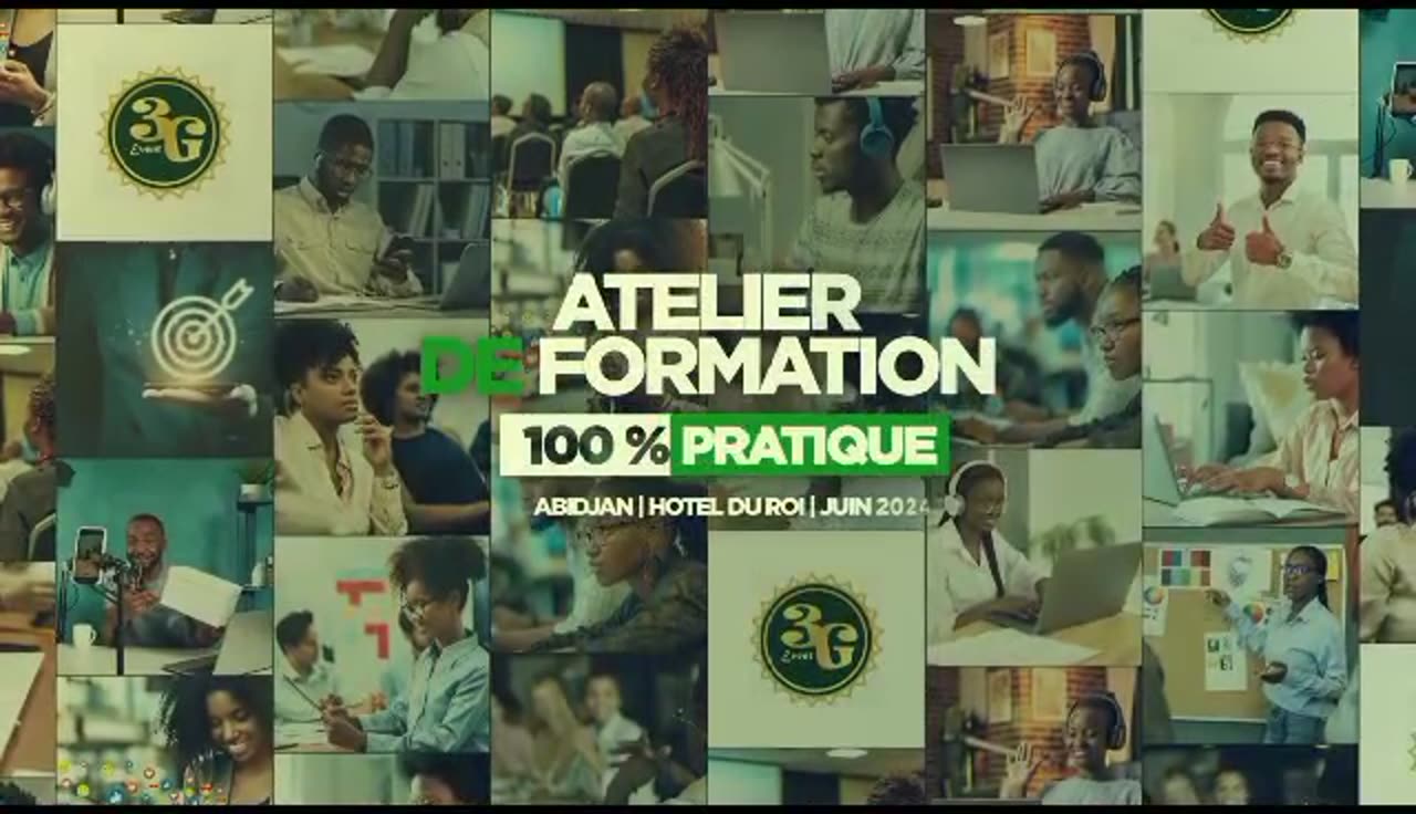 Image du spot — Atelier de formation 100 % pratique — spot promo